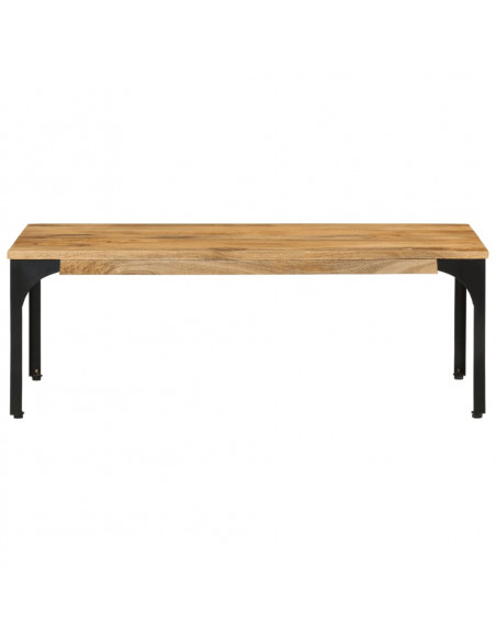 Tavolino da Salotto 100x55x35 cm in Legno Massello di Mango
