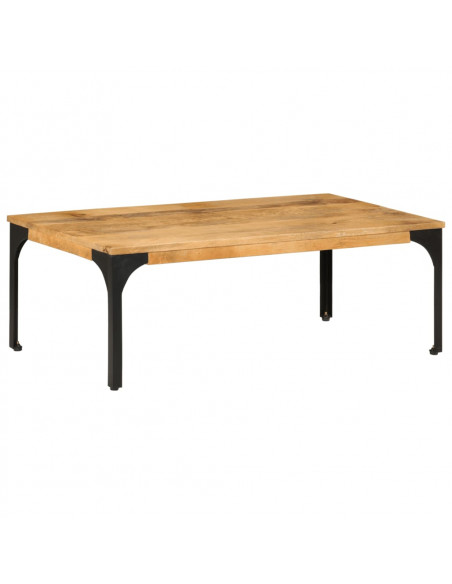 Tavolino da Salotto 100x55x35 cm in Legno Massello di Mango