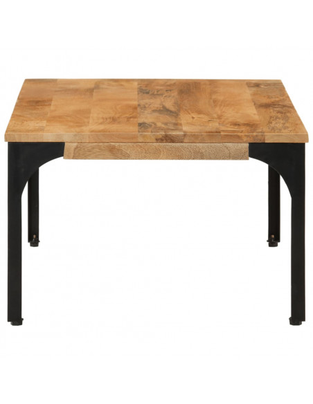 Tavolino da Salotto 100x55x35 cm in Legno Massello di Mango