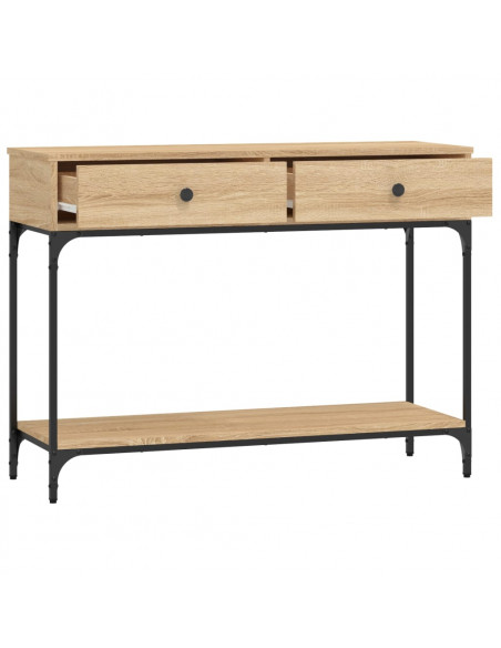 Tavolino Consolle Rovere Sonoma 100x34,5x75cm Legno Multistrato