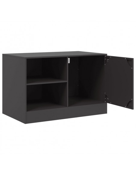 Mobili TV 2 pz Neri 67x39x44 cm in Acciaio