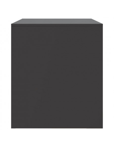 Mobili TV 2 pz Neri 67x39x44 cm in Acciaio