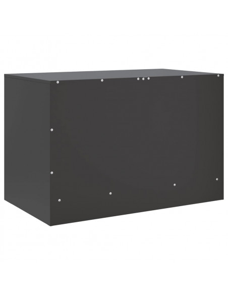 Mobili TV 2 pz Neri 67x39x44 cm in Acciaio