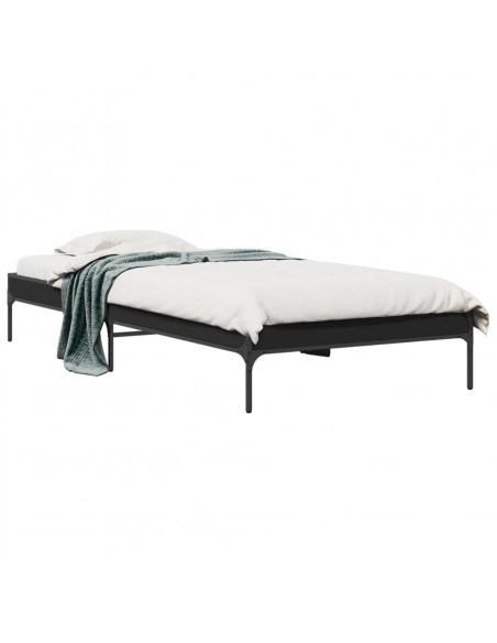 Giroletto Nero 100x200 cm in Legno Multistrato e Metallo