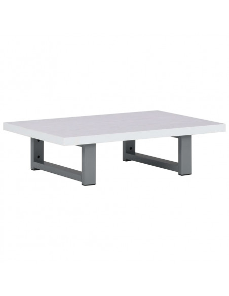 Set Mobili da Bagno 2 pz Ceramica Bianco