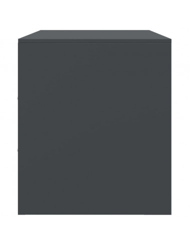 Mobile TV Antracite 67x39x44 cm in Acciaio