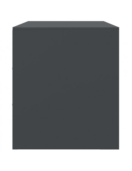 Mobile TV Antracite 67x39x44 cm in Acciaio