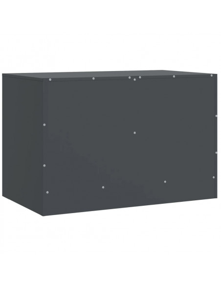 Mobile TV Antracite 67x39x44 cm in Acciaio