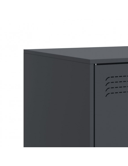 Mobile TV Antracite 67x39x44 cm in Acciaio