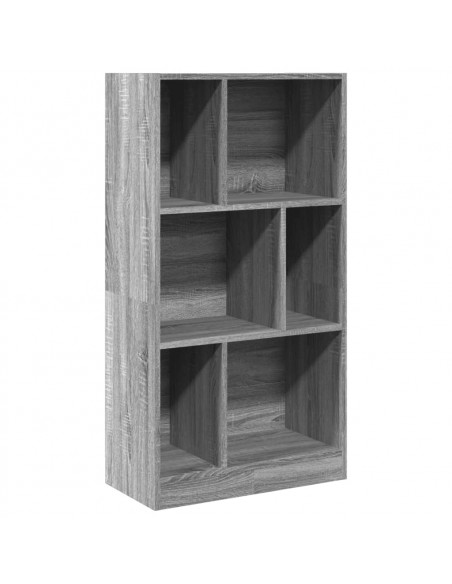 Libreria Grigio Sonoma 57x28,5x107,5 cm in Legno Multistrato