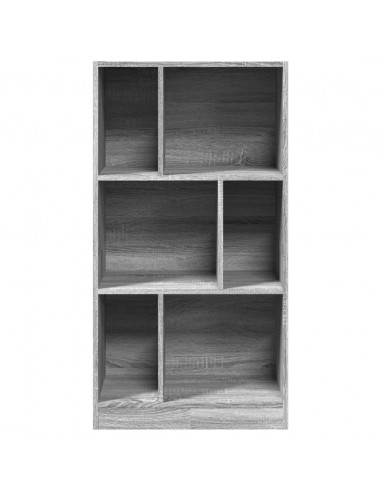 Libreria Grigio Sonoma 57x28,5x107,5 cm in Legno Multistrato