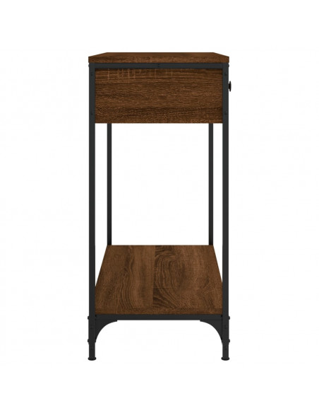 Tavolino Consolle Rovere Marrone 75x34,5x75cm Legno Multistrato