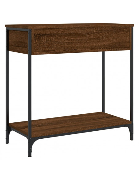 Tavolino Consolle Rovere Marrone 75x34,5x75cm Legno Multistrato