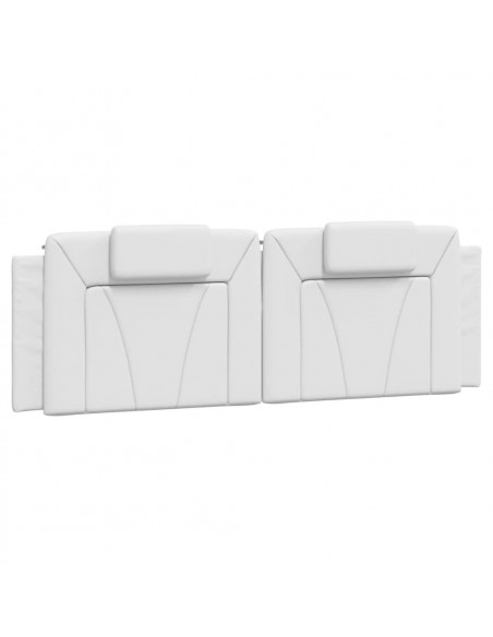 Giroletto con Testiera Bianco 160x200 cm in Similpelle