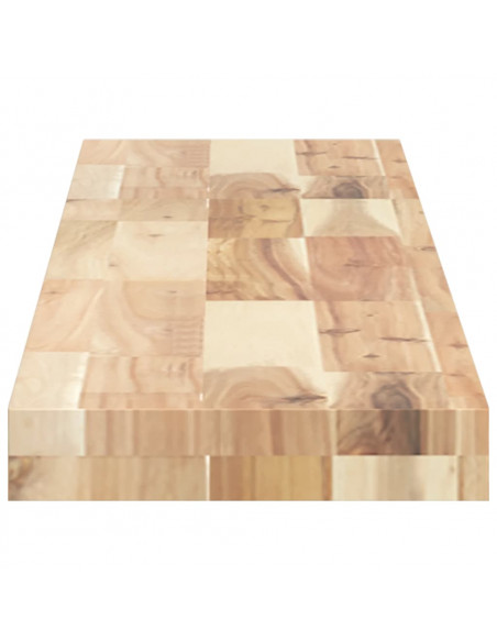 Mensole da Parete 2 pz 140x20x4 cm Legno Acacia Non Trattato