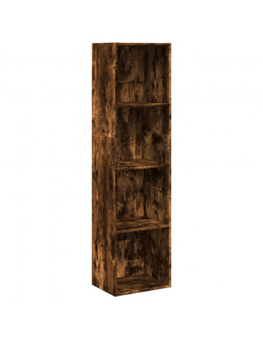 Libreria Rovere Fumo 40x30x152 cm in Legno Multistrato