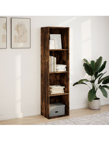 Libreria Rovere Fumo 40x30x152 cm in Legno Multistrato