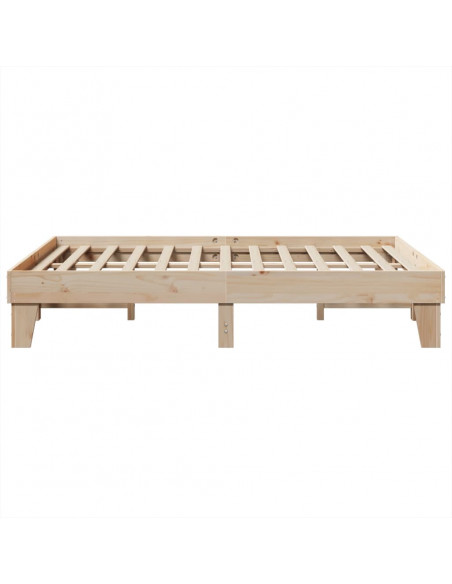 Letto senza Materasso 140x190 cm in Legno Massello di Pino