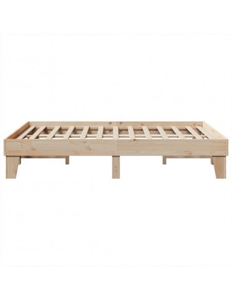 Letto senza Materasso 140x200 cm in Legno Massello di Pino