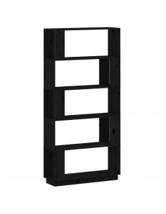 Libreria/Divisorio Bianco 80x25x163,5 cm Legno Massello 2