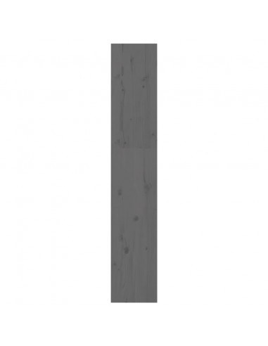 Libreria/Divisorio Grigio 60x30x167,5 cm in Massello di Pino