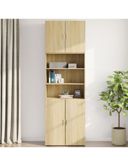 Mobile a Parete Rovere Sonoma 80x42,5x64 cm Legno Multistrato