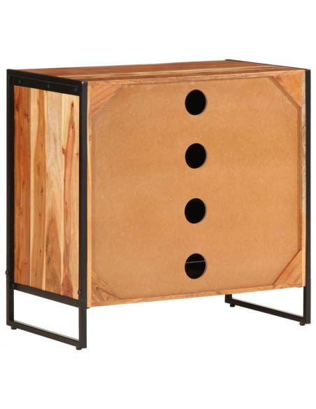Scarpiera 67x38x65 cm in Legno Massello di Acacia