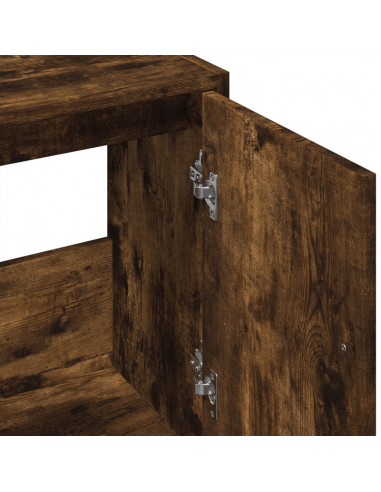 Mobile Lavabo Rovere Fumo 63x29x55 cm in Legno Multistrato