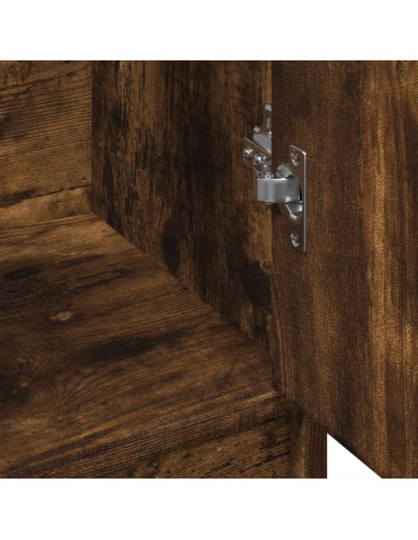 Mobile Lavabo Rovere Fumo 63x29x55 cm in Legno Multistrato