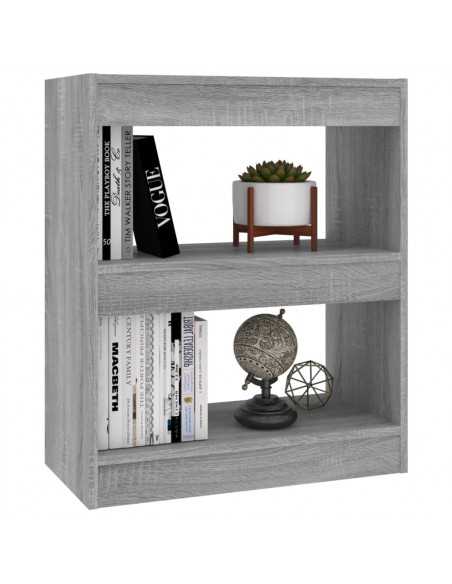 Libreria/Divisorio Grigio Sonoma 60x30x72 cm