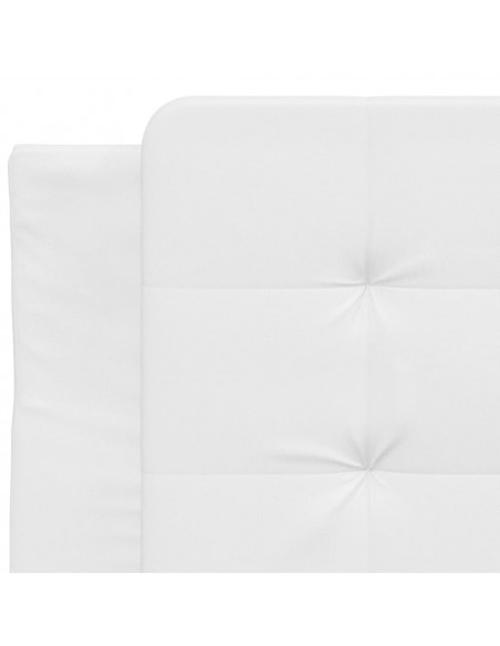 Giroletto con Testiera Bianco 80x200 cm in Similpelle