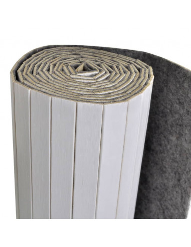 Pannello Divisore per la Stanza in Bambù Bianco 250x165 cm