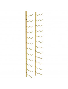 Portavini da Parete per 24 Bottiglie Oro in Ferro 2