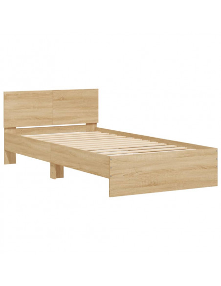 Giroletto Testiera Rovere Sonoma 100x200 cm Legno Multistrato