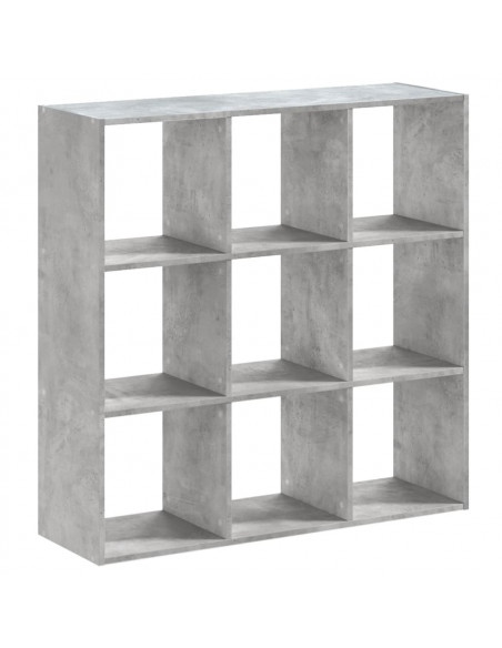 Libreria Grigio Cemento 102x32x102 cm in Legno Multistrato