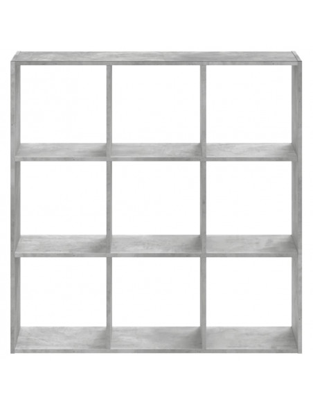 Libreria Grigio Cemento 102x32x102 cm in Legno Multistrato