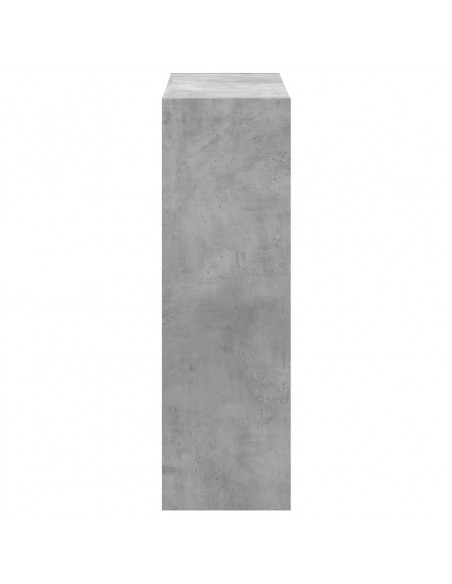 Libreria Grigio Cemento 102x32x102 cm in Legno Multistrato