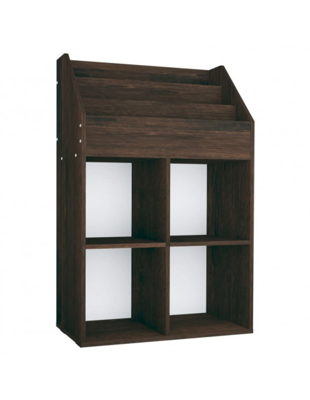 Portariviste per Bambini Rovere Fumo 71x30x114 cm Multistrato