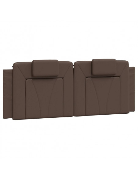 Giroletto con Testiera Marrone 140x190 cm in Similpelle