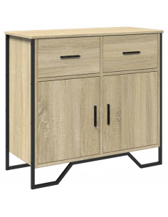 Credenza Rovere Sonoma 79,5x35,5x74,5 cm in Legno Multistrato 2