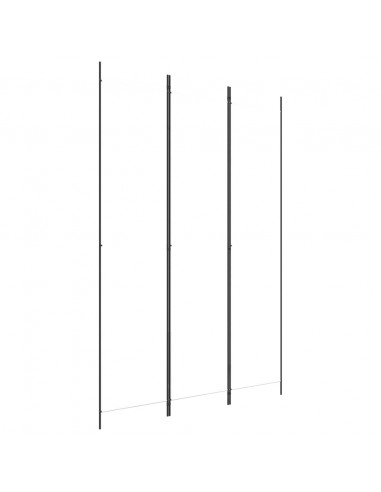 Divisorio a 3 Pannelli bianco 150x220 cm in Tessuto