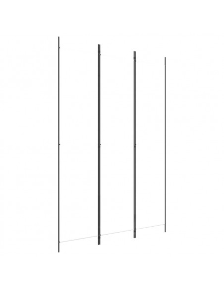Divisorio a 3 Pannelli bianco 150x220 cm in Tessuto