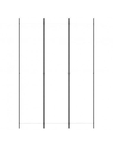 Divisorio a 3 Pannelli bianco 150x220 cm in Tessuto