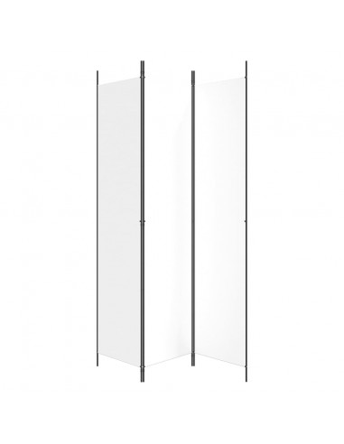 Divisorio a 3 Pannelli bianco 150x220 cm in Tessuto