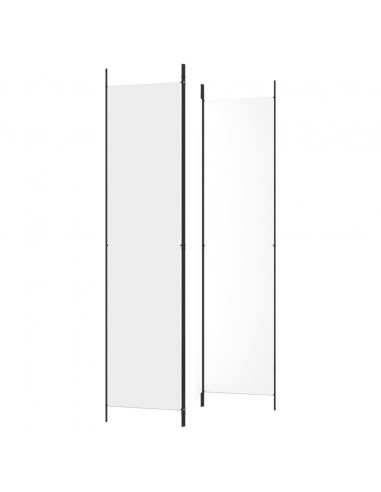 Divisorio a 3 Pannelli bianco 150x220 cm in Tessuto