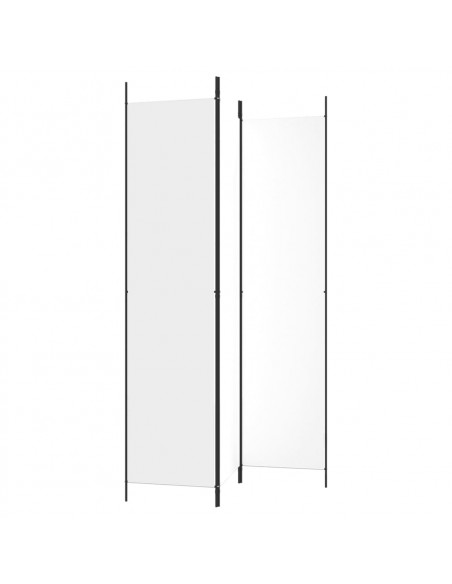 Divisorio a 3 Pannelli bianco 150x220 cm in Tessuto