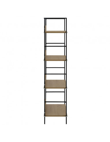 Scaffale Libri 4 Ripiani Rovere 60x27,6x124,5 Legno Multistrato