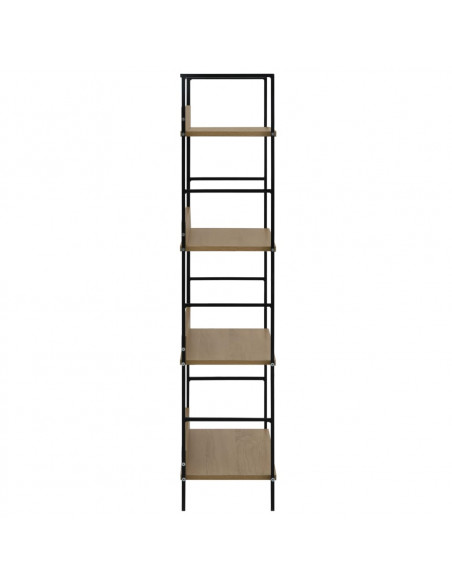 Scaffale Libri 4 Ripiani Rovere 60x27,6x124,5 Legno Multistrato