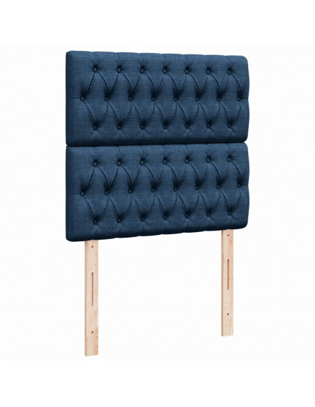 Giroletto a Molle con Materasso Blu 90x200 cm inTessuto