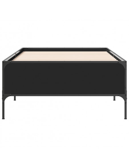 Giroletto Nero 100x200 cm in Legno Multistrato e Metallo